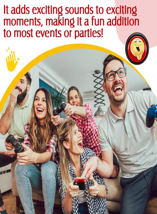 Copkim 2 Pcs Applause Button Funny Easy Button Airhorn Sound Buttons with Applause Noise Maker Buzzer Buttons Applauds When Pressed for Office Sporting Event Dance Party Stress Relief - Image 4